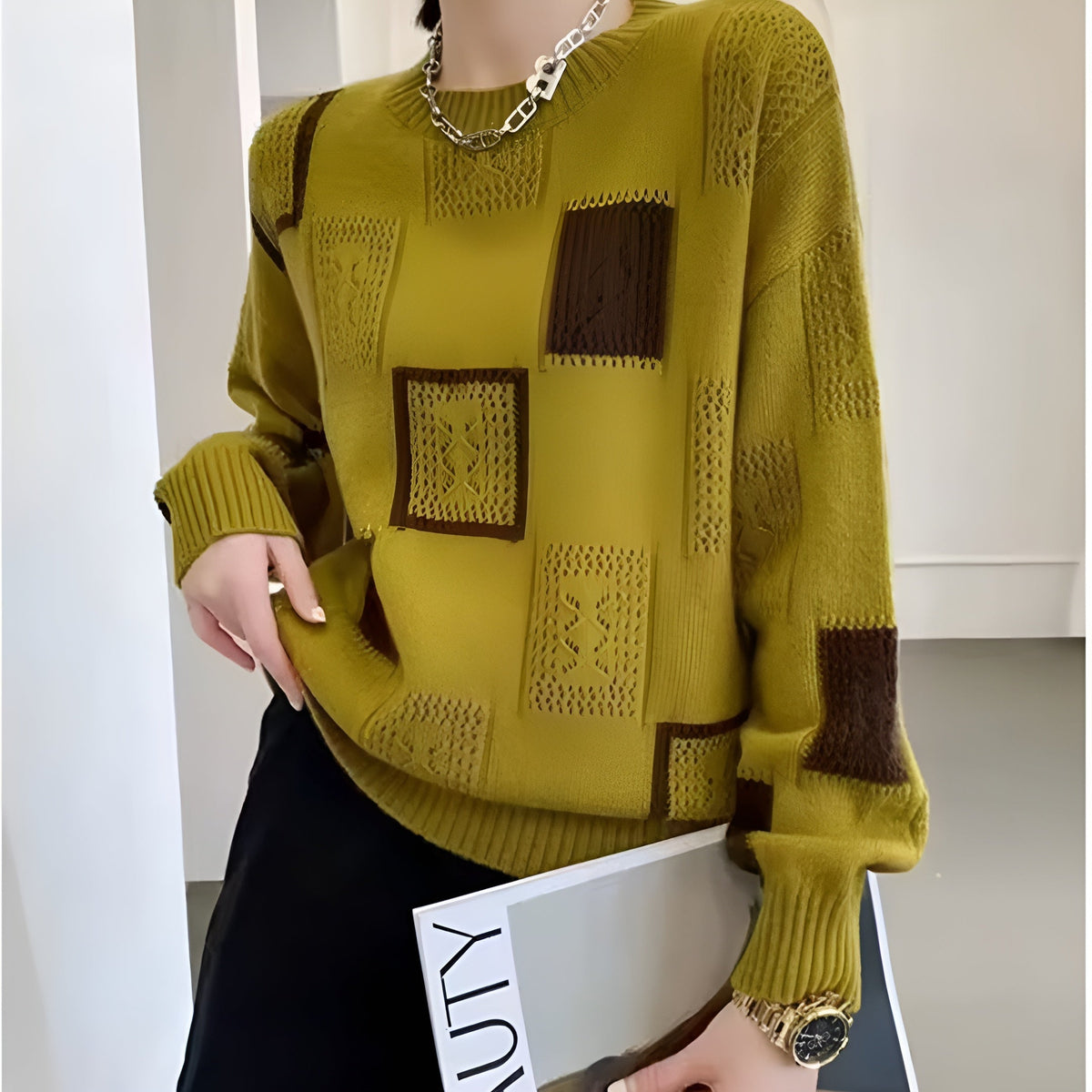 Alida | Openwork Knitted Sweater