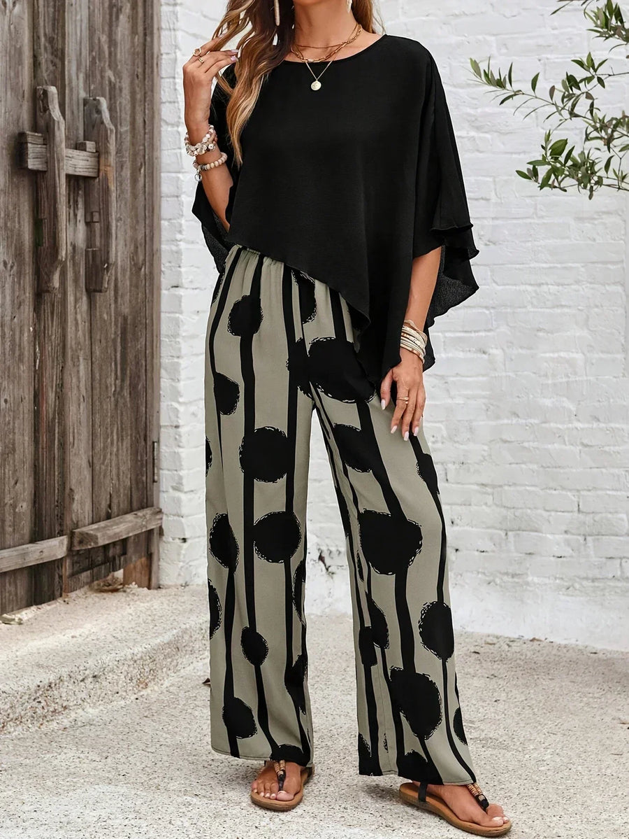 Kalliope | Elastic Waist Two-Piece Set