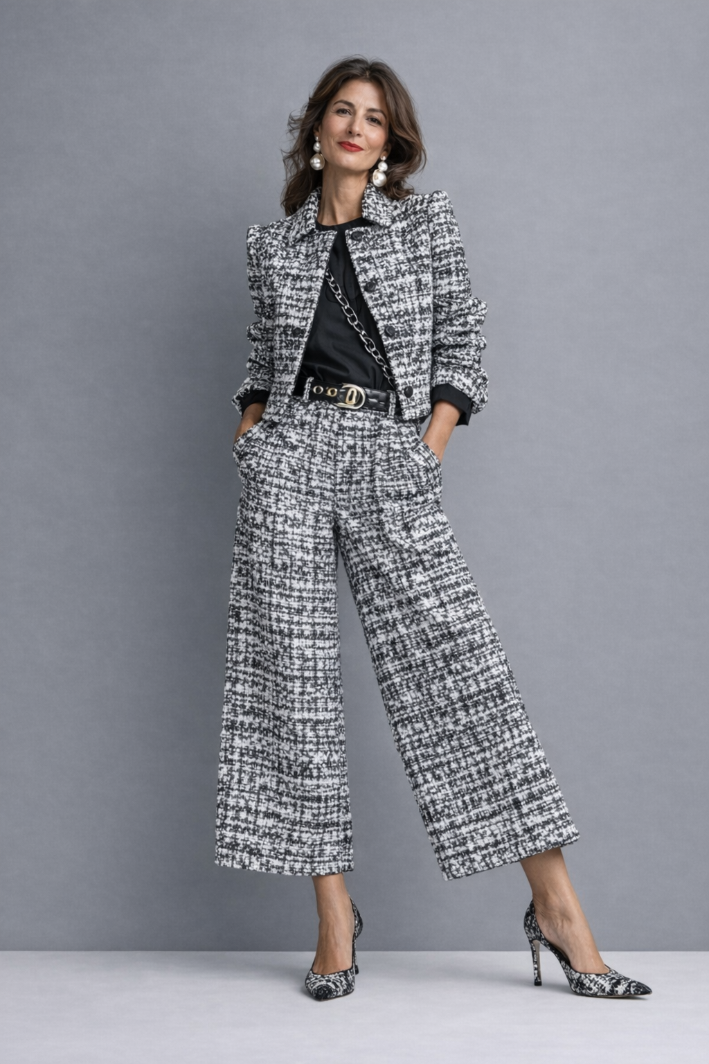 Lucía | Structured Tweed Two-Piece Set