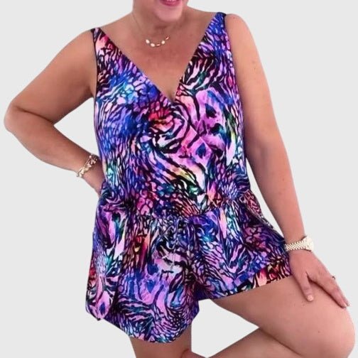 Elena - Elegant Swimsuit with V-Neck