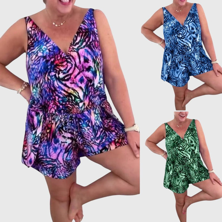 Elena - Elegant Swimsuit with V-Neck