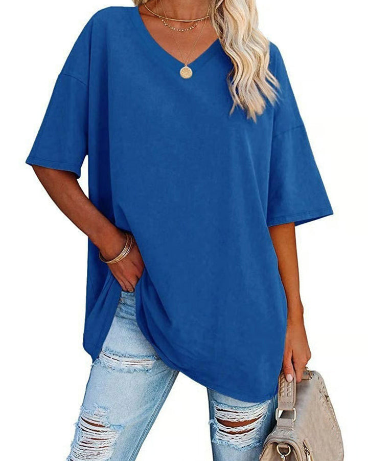 Solveig | Relaxed V-Neck T-Shirt