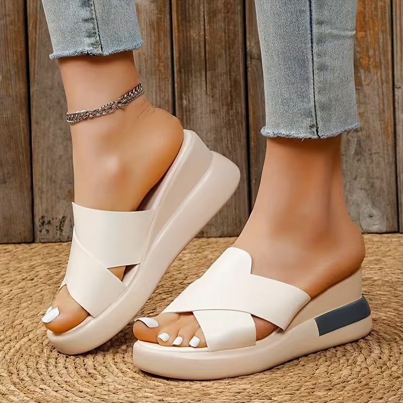 Coralie | Platform Wedge Sandals