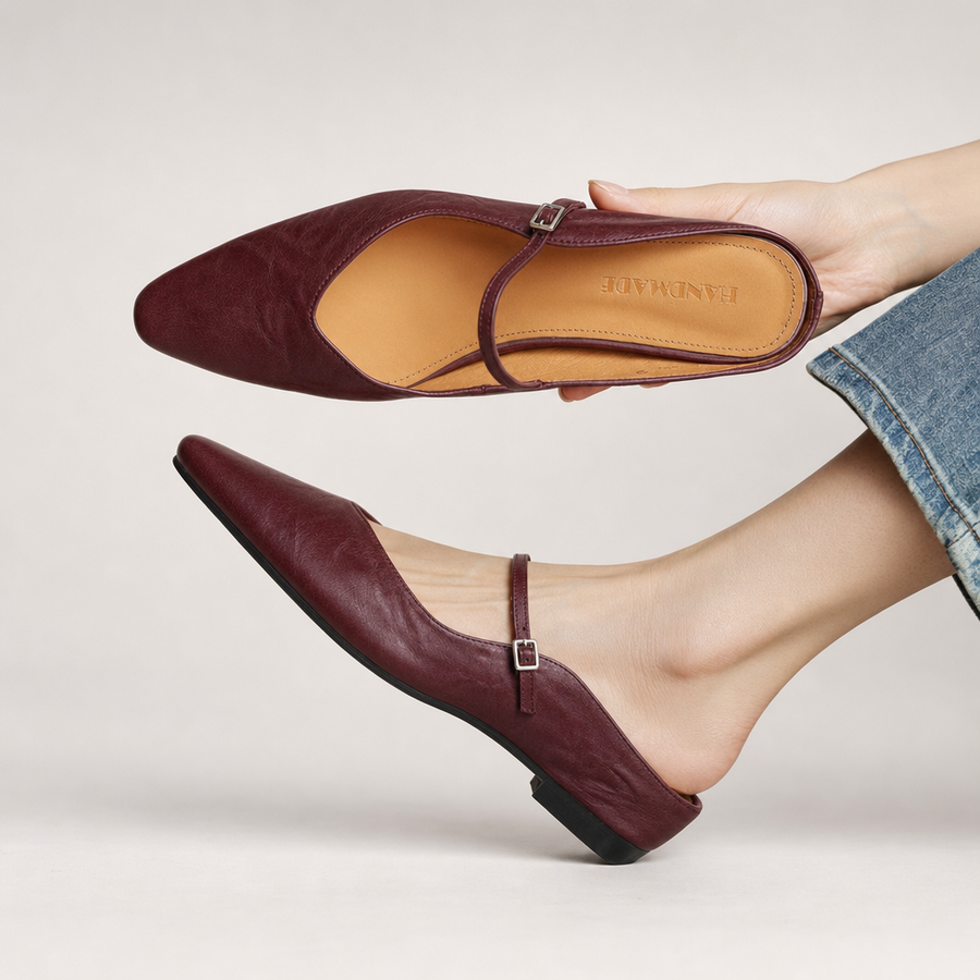 Renata | Mules in Genuine Leather