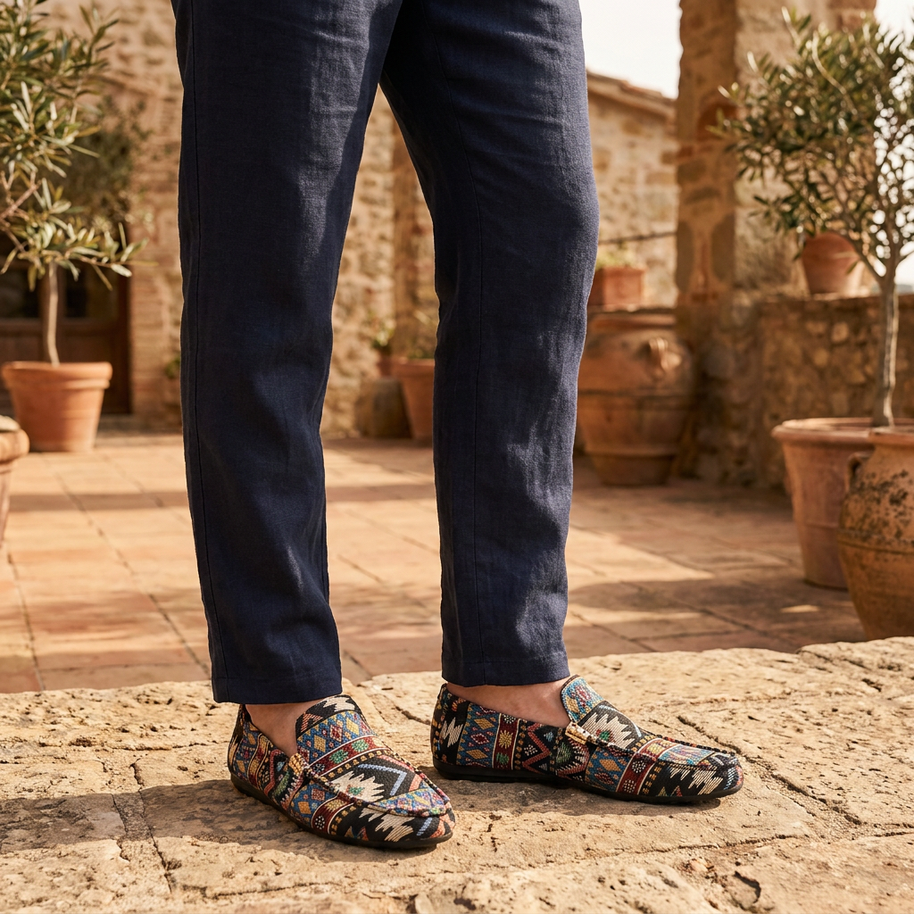 Edward Woven Loafer styled