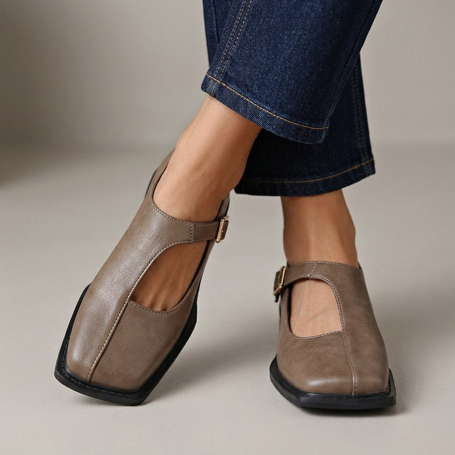 Rosalind | Square Toe Comfort Flats