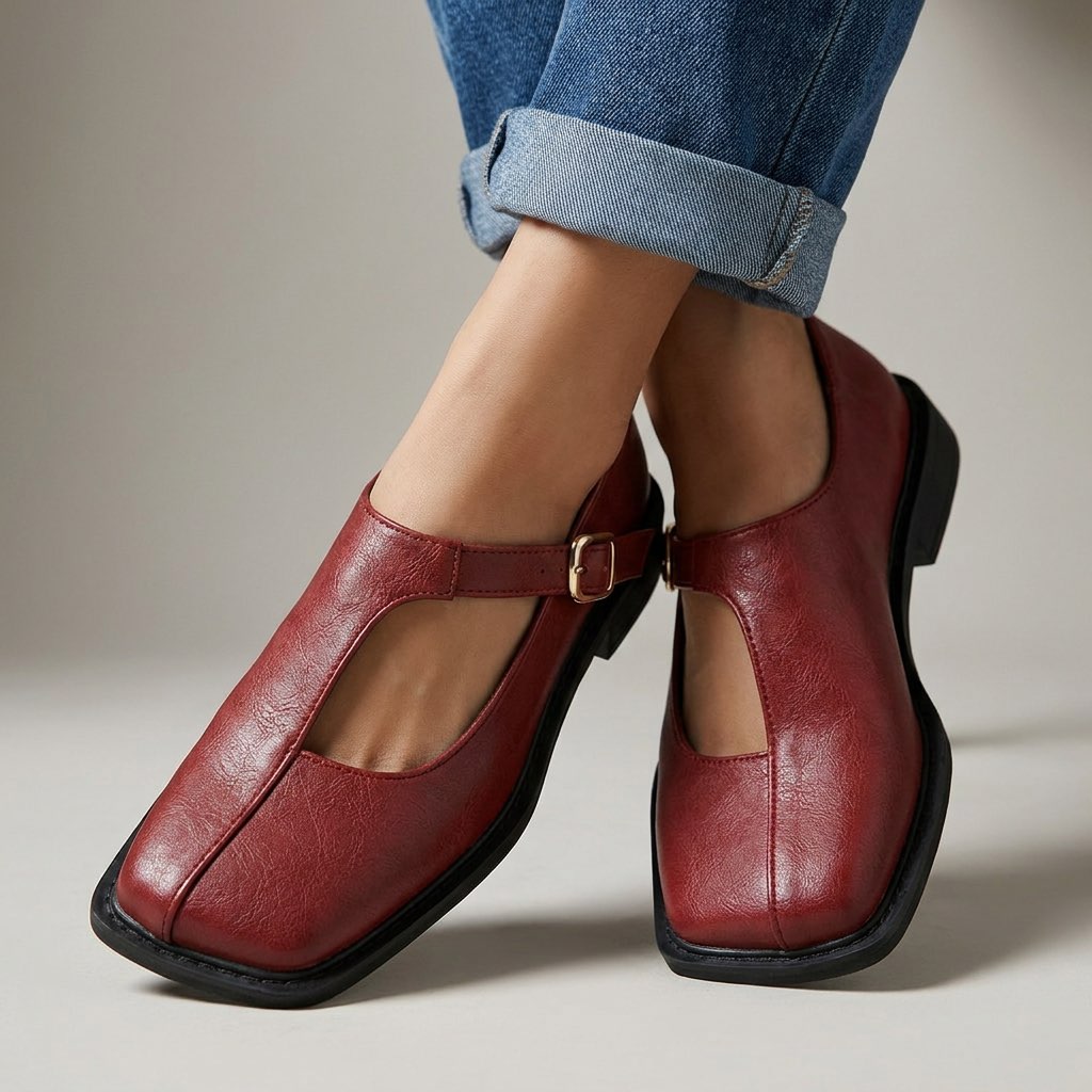 Rosalind | Square Toe Comfort Flats
