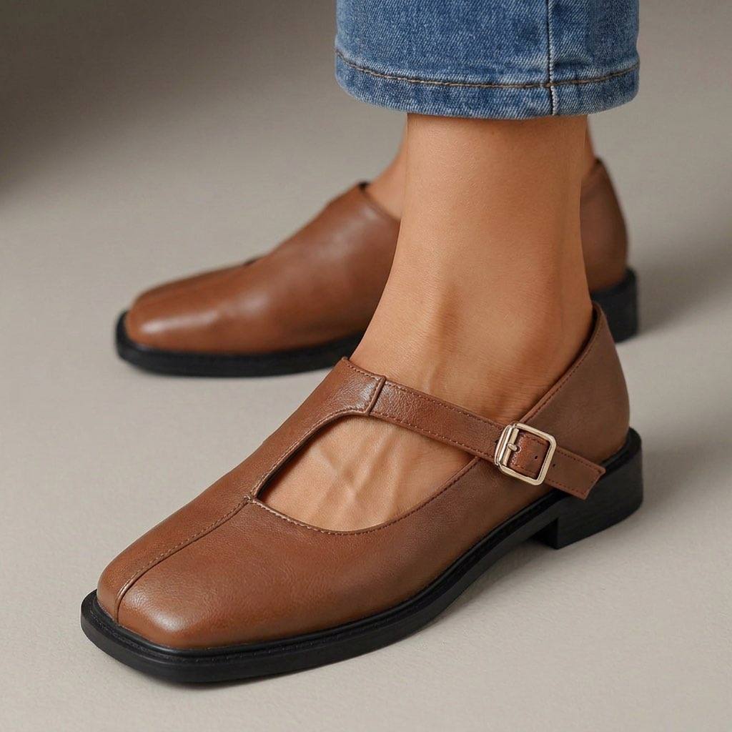 Rosalind | Square Toe Comfort Flats