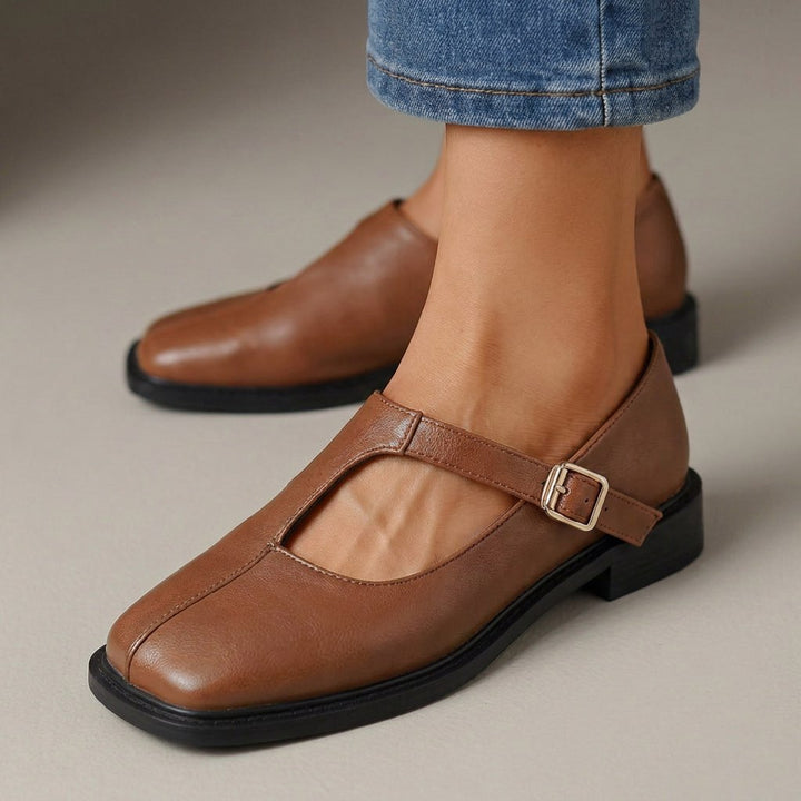 Rosalind | Square Toe Comfort Flats