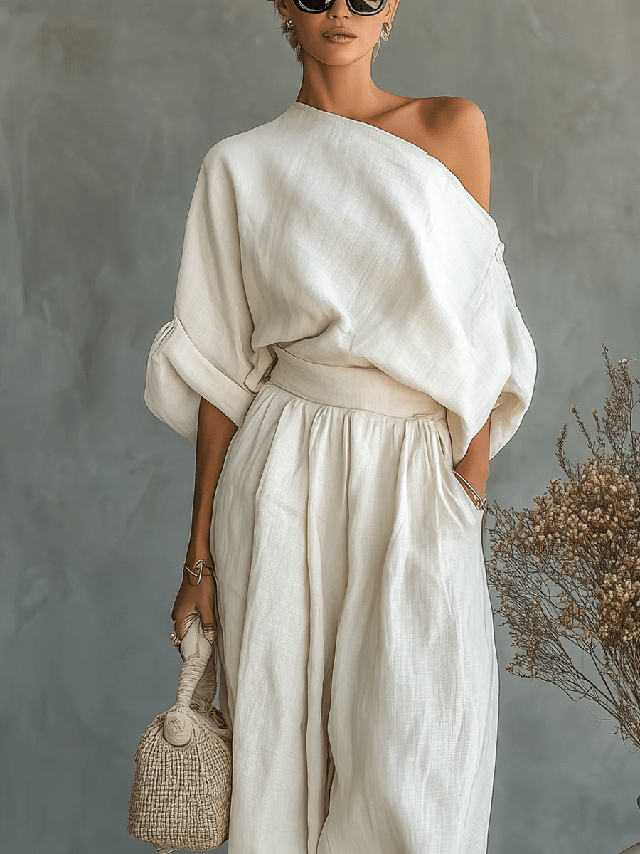 Mila™ | Two-Piece Bardot Neckline Set