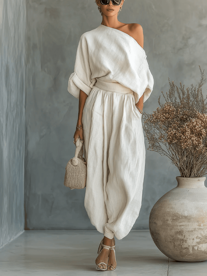 Mila™ | Two-Piece Bardot Neckline Set