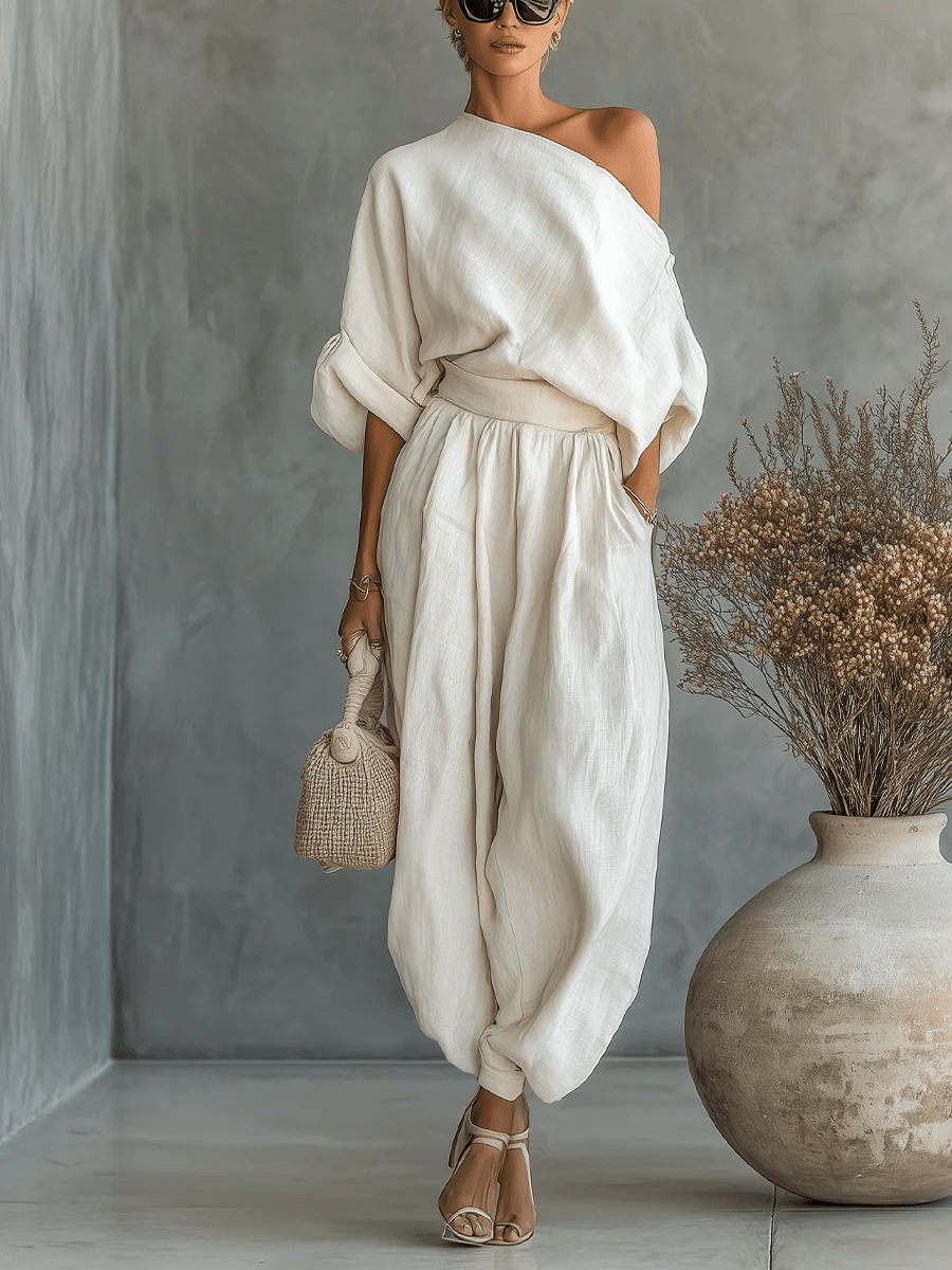 Mila™ | Two-Piece Bardot Neckline Set