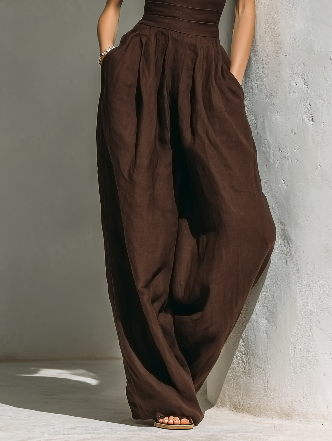 Anaïs - Minimalist Linen Blend Jumpsuit