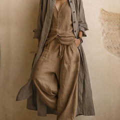 Rosemary Layered Three-Piece Set - Brown