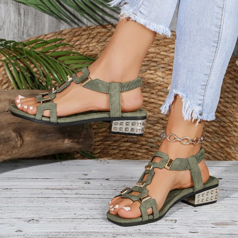 Pietra | Embellished slingback flats