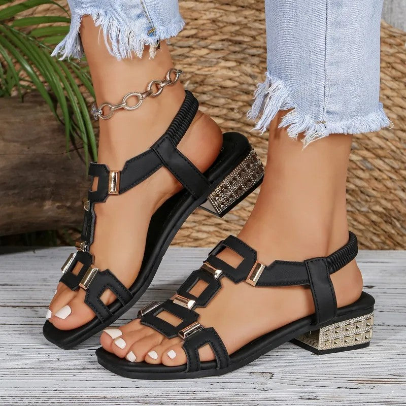 Pietra | Embellished slingback flats