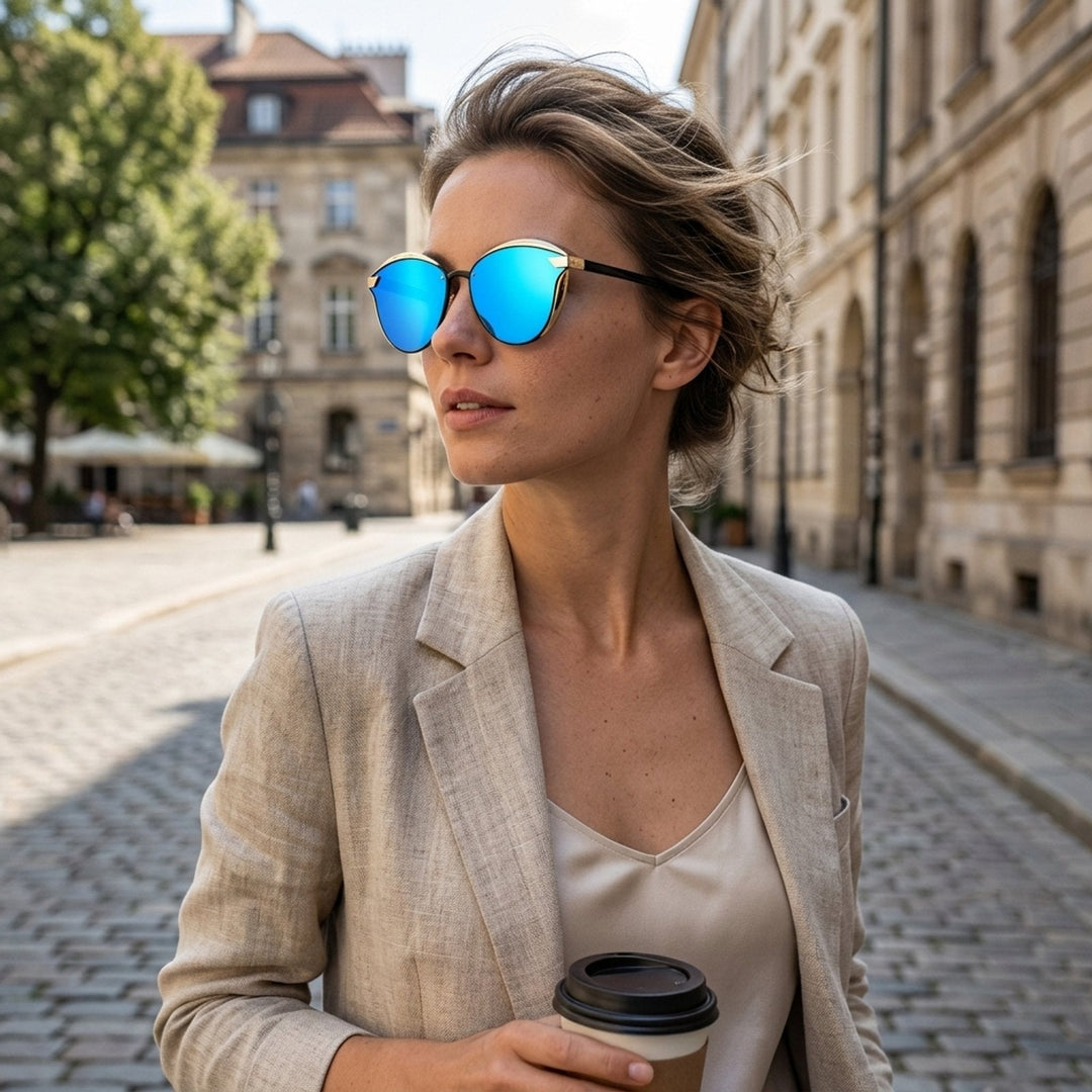 Runa | Polarised Cat-Eye Sunglasses with Case