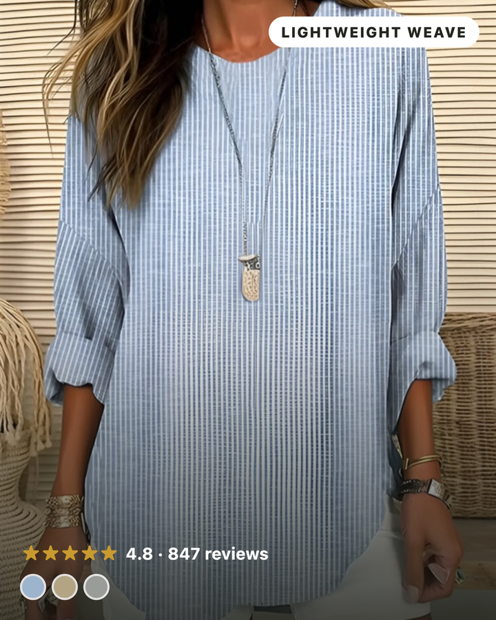 Rhea Trendy Striped Blouse hero