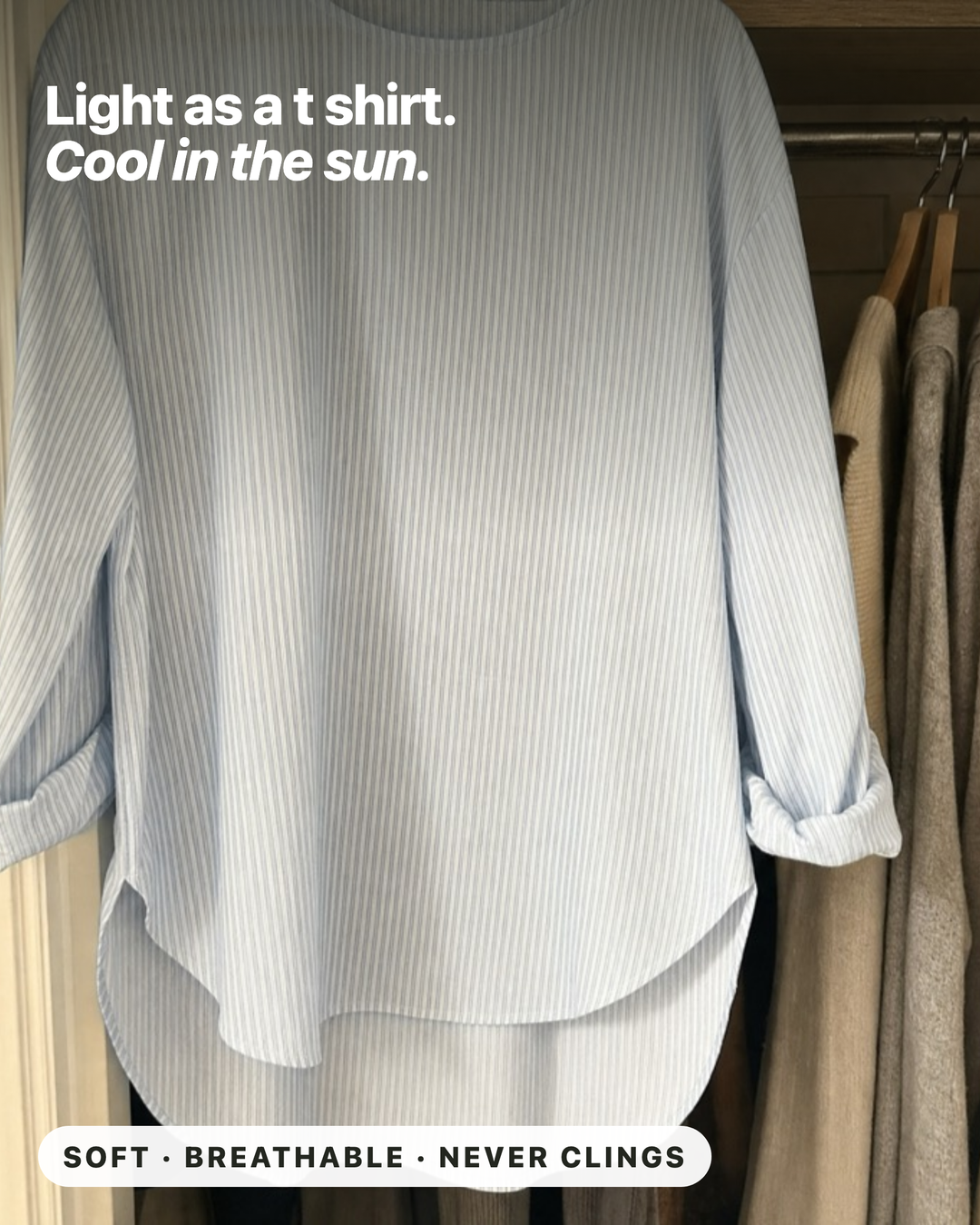 Rhea Trendy Striped Blouse fabric
