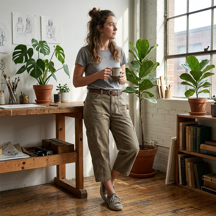 Harper | Casual Cargo Capri Trousers